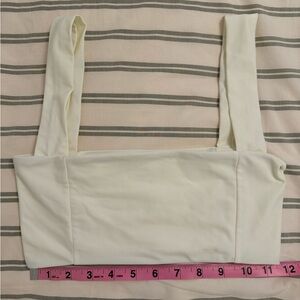 Alohas The Square Bikini Top in Ivory Size Small